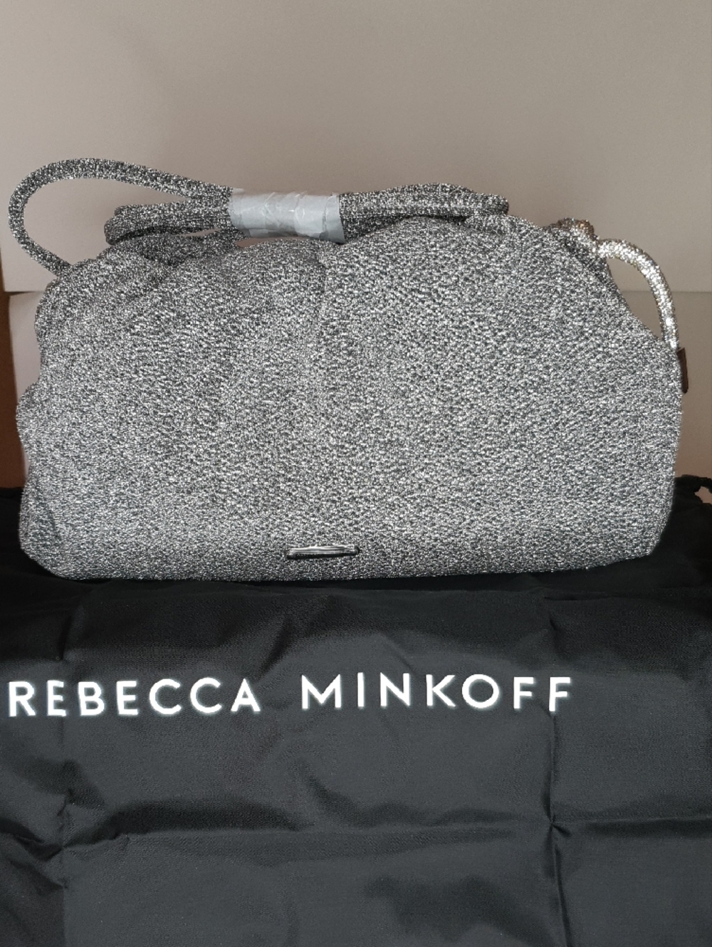 REBECCA MINKOFF Tied Up Clutch & Shoulder Bag With Drawstring NWT + FREE GIFT
